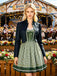 Giacca Blu Navy Anni '50 Colletto Alto con Bottoni Frontali Jacket 2