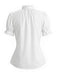 [Prevendita] Camicetta Bianco Anni '50 Tinta Unita in Pizzo Patchwork Puff 4