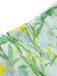 [Prevendita] Abito Giallo Verde Anni '50 Floreale Fiocco Verde a Contrasto Sul Retro con Fiocco 6
