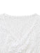 Top Bianco Anni '50 Floreale in Pizzo Long Sleeves Cropped 3