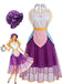 Abito Viola Anni '50 Heart Grembiule Teapot Cosplay in Rete