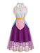 Abito Viola Anni '50 Heart Grembiule Teapot Cosplay in Rete 2