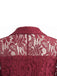 Giacca Nero Anni '50 Floreale in Pizzo con Bottoni Frontali Blazer Jacket 6