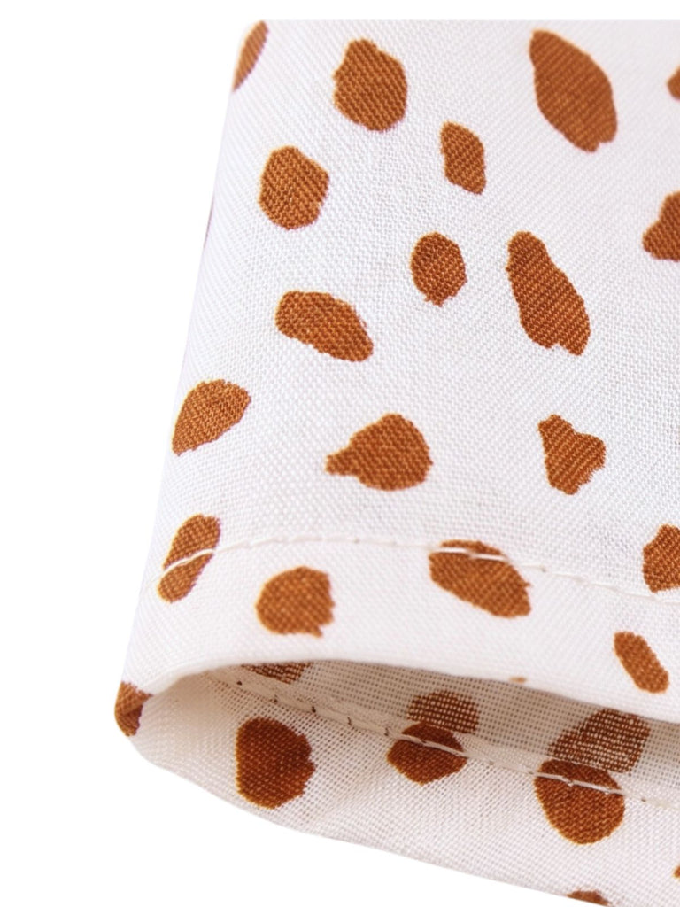 Abito Camicia in Cotone a Pois con Fiocco in Vita Anni '40 5