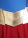 Mantella Rosso Anni '60 Supergirl Cosplay Costume Set With 6