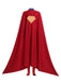 Mantella Rosso Anni '60 Supergirl Cosplay Costume Set With 3