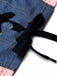 [Prevendita] Minigonna Blu Anni '50 in Denim in Pizzo Corsetto Top e Chain 9
