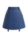 [Prevendita] Minigonna Blu Anni '50 in Denim in Pizzo Corsetto Top e Chain 13