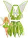 3PCS 2PCS Verde Anni '50 Fairy Princess Costume Set con Wings