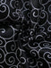 2PCS Abito Rosso Anni '50 Festa Horror in Pizzo Rete Patchwork con Mantella 8