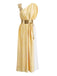 Abito Apricot Anni '30 Monospalla Athena Greek Goddess 2