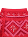 2PCS Set Cosplay Anni '70 Stile Moana Monospalla con Stampa Tribale