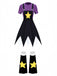 3PCS Nero e Viola Anni '80 Lily Lovebraids Cosplay Set Costume 2