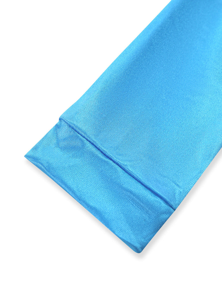Abito Blu Anni '40 Principessa di Halloween Cosplay con Cape 5