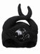 Abito Nero Anni '30 Gotico Strega Wing Collar Maniche a Campana Costume 4