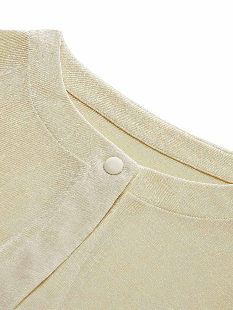 [Prevendita] 2PCS Abito Colore Crema Anni '40 Bolero Cardigan e Floreale 10
