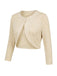 [Prevendita] 2PCS Abito Colore Crema Anni '40 Bolero Cardigan e Floreale 7