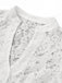 Top Corto Bianco in Pizzo Floreale Trasparente con Keyhole Anni '50 3