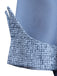 Set Costume Blu Anni '50 da Strega con Abito Mantella e Cappello 4