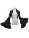 Giacca Nera Anni '50 Gotica di Halloween con Volant e Maniche Lunghe 4