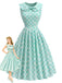 [Prevendita] Abito Ice Green Anni '50 Colletto Peter Pan con Tasca