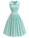 [Prevendita] Abito Ice Green Anni '50 Colletto Peter Pan con Tasca 2