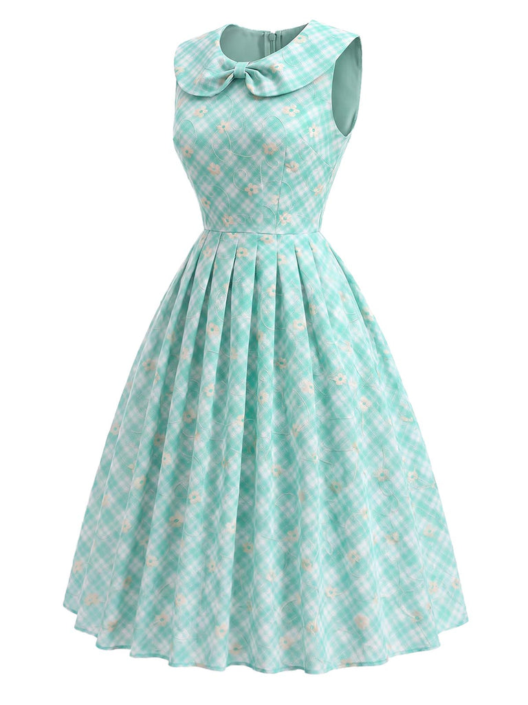 [Prevendita] Abito Ice Green Anni '50 Colletto Peter Pan con Tasca 3
