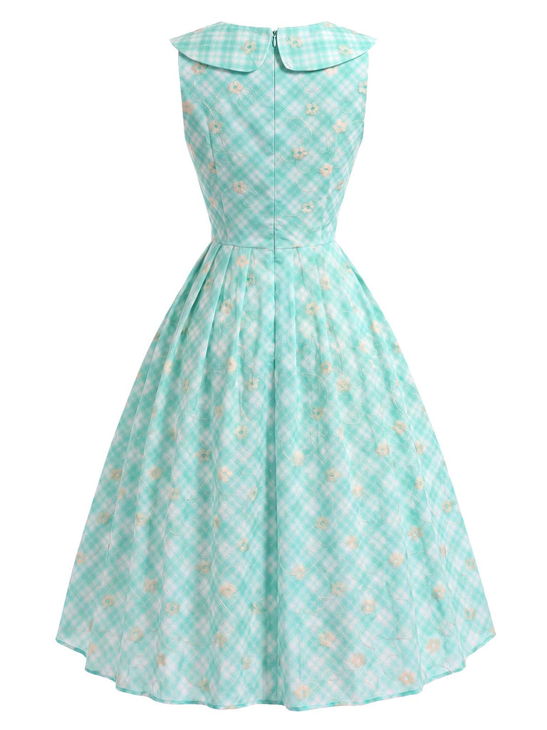 [Prevendita] Abito Ice Green Anni '50 Colletto Peter Pan con Tasca 4