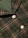 [Prevendita] 2PCS Completo Gonna Verde Scuro Anni '40 a Quadri con Gilet e Linea A 7