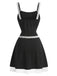 [Prevendita] Abito Black White Anni '60 White con Fiocco Tie in Pizzo con Bordo Cami 4