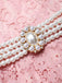 [Prevendita] Abito Rosa Anni '50 Scollo a Cuore in Pizzo con Perle Cintura Umbrella 5