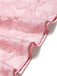 [Prevendita] Abito Rosa Anni '50 Scollo a Cuore in Pizzo con Perle Cintura Umbrella 6