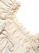 [Prevendita] Camicetta Beige Anni '70 Convertible Off‑spalle in Pizzo con Volant 5