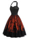 [Prevendita] Abito Nero Anni '50 Scollo all'Americana a Cuore in Tulle di Halloween 3