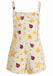 [Prevendita] Tuta Corta Giallo Anni '70 Coccinella Star con Tasca Tie‑spalle Overall 2