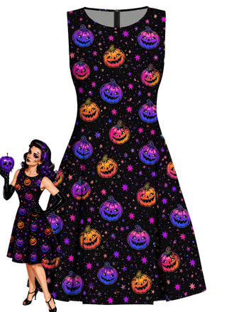 [Prevendita] Abito Nero Anni '60 di Halloween Dark Zucca Linea A