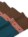 Abito Verde Anni '70 Teal Medieval Renaissance Patterned con Bordo con Cintura 6