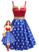 [Prevendita] Abito a Ruota da Festa Wonder Woman Anni '50 con Stelle