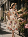 [Prevendita] Abito Midi Avorio con Rose Floreali Vintage e Fiocco Anni '50 4