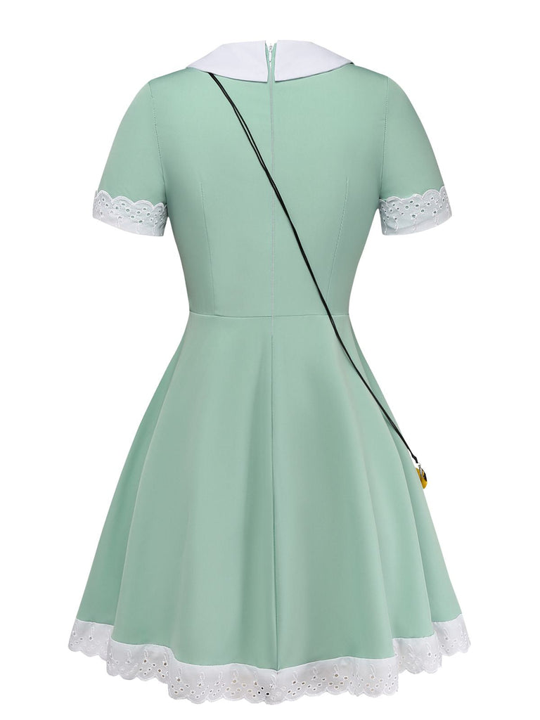 Abito Verde Anni '50 Star Butterfly Cosplay Costume Set 3