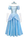 Abito Azzurro Chiaro Anni '70 Cenerentola Principessa Set Costume 2