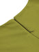 Abito a Ruota Giallo Verde Anni '50 Scollo a Cuore Pannelli a Contrasto 5