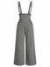 Pantaloni a Gamba Larga Nero Anni '60 Pied-de-poule Suspender 2