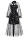 [Prevendita] Abito Black Gold Anni '80 Revers Celestial Stampa in Rete 4