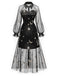 [Prevendita] Abito Black Gold Anni '80 Revers Celestial Stampa in Rete 5
