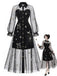 [Prevendita] Abito Black Gold Anni '80 Revers Celestial Stampa in Rete