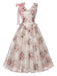 [Prevendita] Abito Rosa Anni '50 Floreale con Fiocco Accent in Rete 2