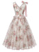 [Prevendita] Abito Rosa Anni '50 Floreale con Fiocco Accent in Rete 3