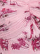 [Prevendita] Abito Tutu Rosa Anni '50 Floreale a Fiorellini Corsetto con Lacci Sul Retro 3