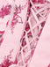 [Prevendita] Abito Tutu Rosa Anni '50 Floreale a Fiorellini Corsetto con Lacci Sul Retro 4